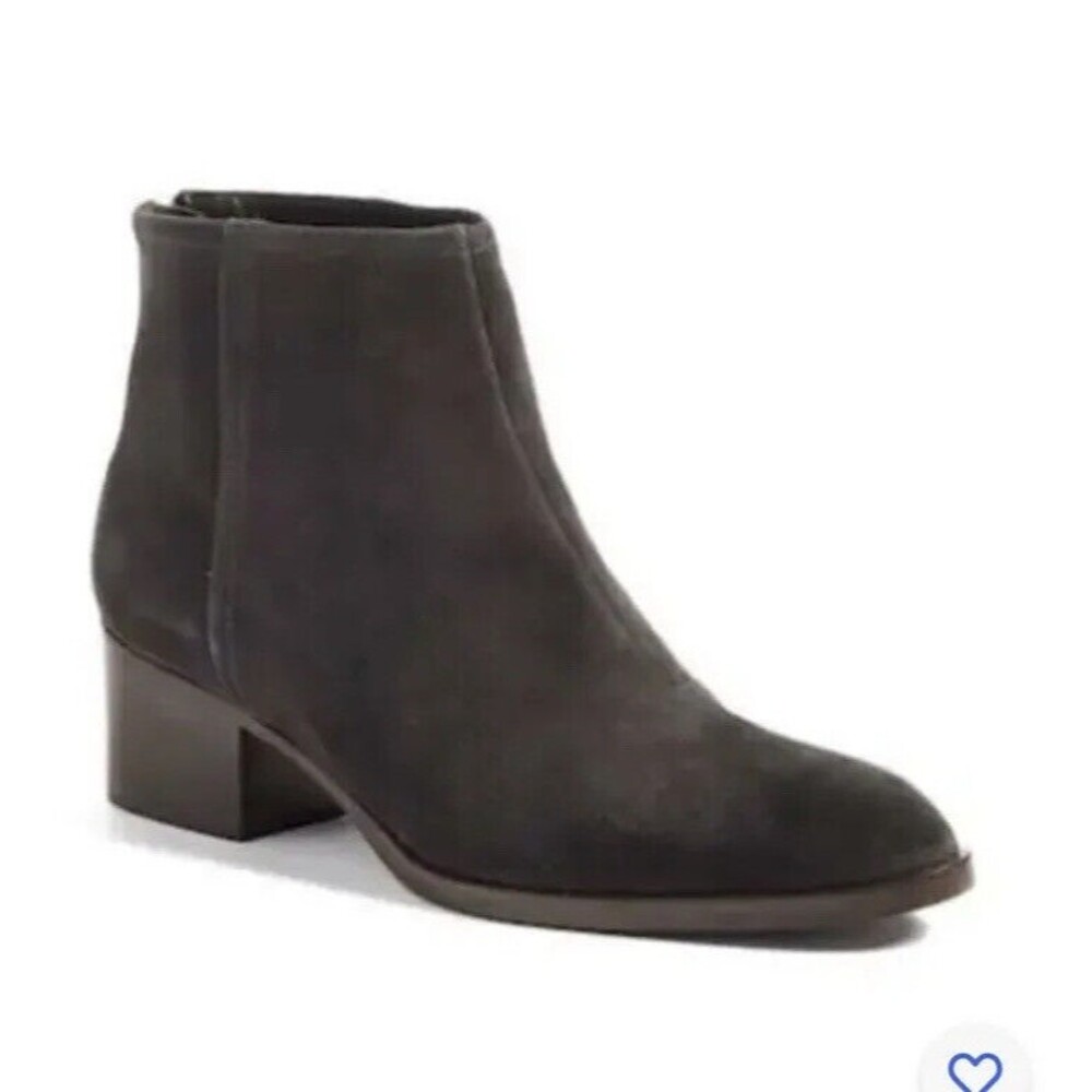 Rag & Bone Wesley Asphalt Gray Suede All Leather Ankle Bootie 37.5